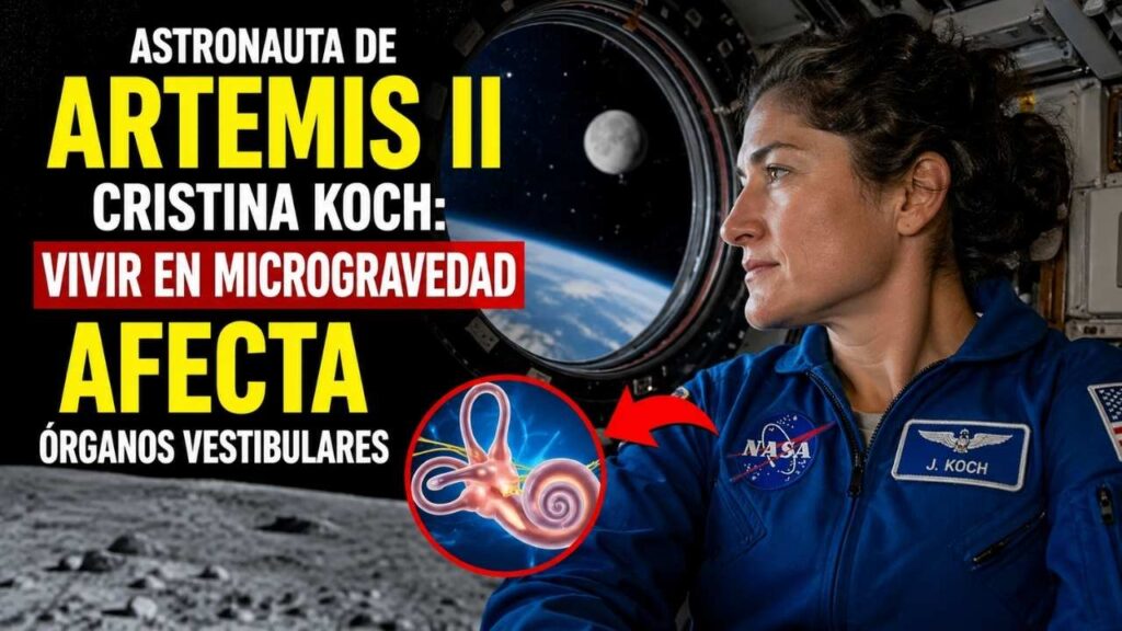 Astronauta de Artemis II Cristina Koch: vivir en microgravedad afecta órganos vestibulares