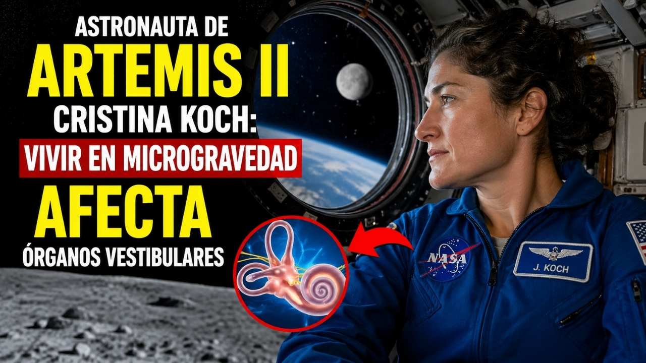 Astronauta de Artemis II Cristina Koch: vivir en microgravedad afecta órganos vestibulares