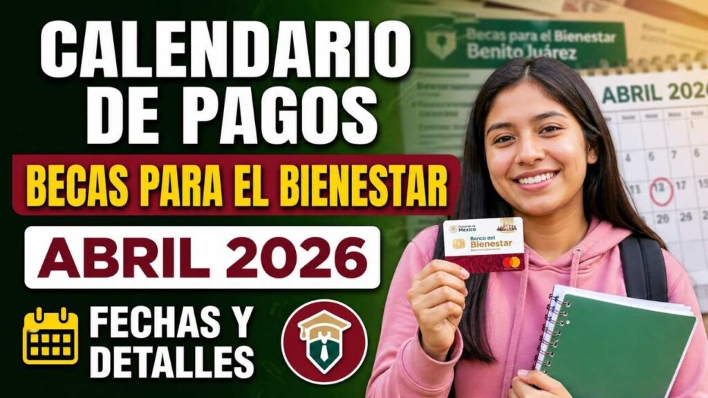 Calendario de pagos Becas para el Bienestar abril 2026: fechas y detalles