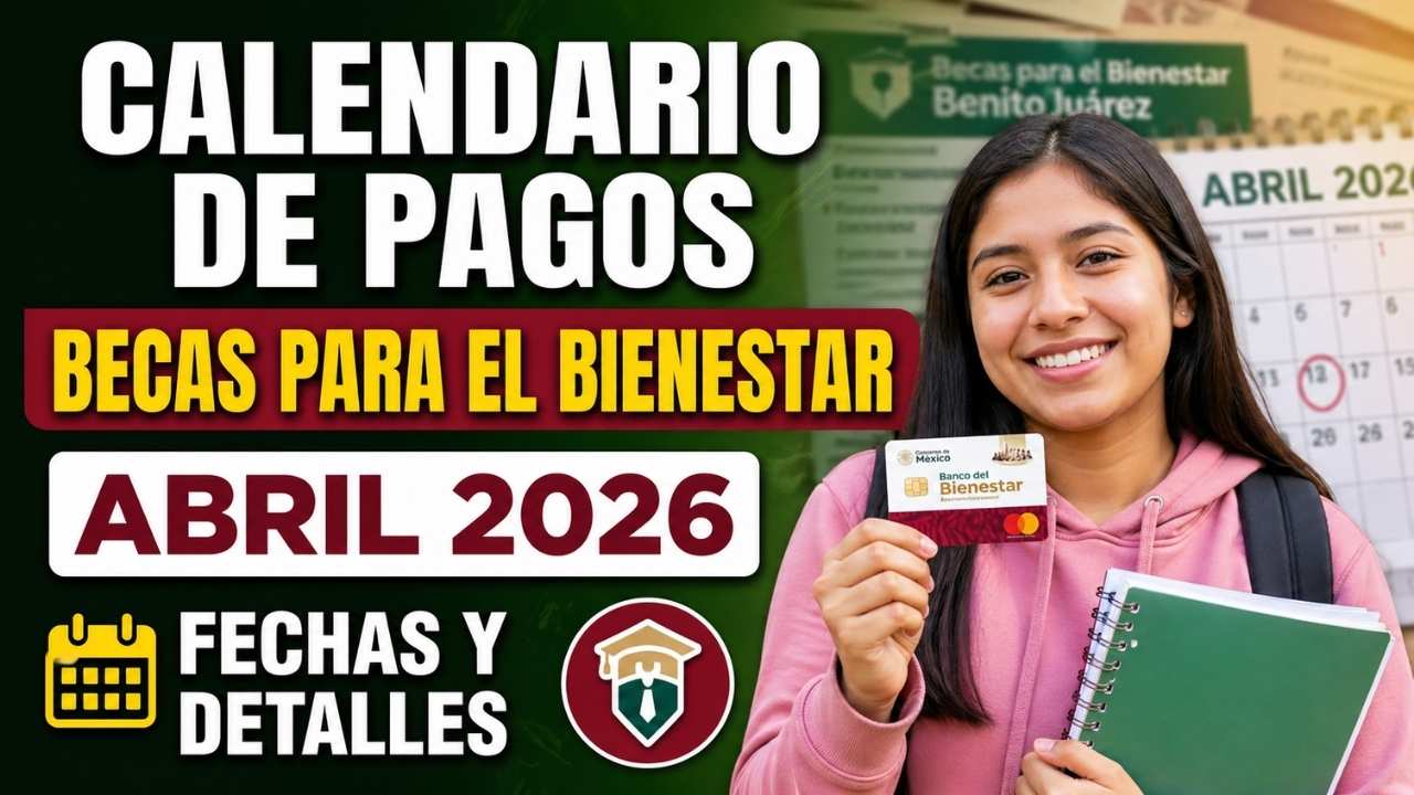 Calendario de pagos Becas para el Bienestar abril 2026: fechas y detalles